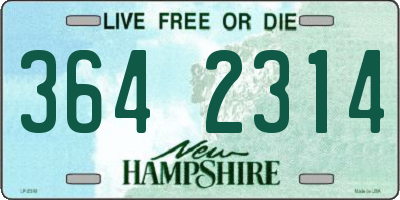 NH license plate 3642314