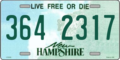NH license plate 3642317
