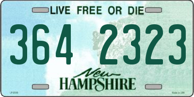 NH license plate 3642323