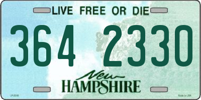 NH license plate 3642330