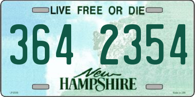 NH license plate 3642354