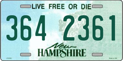 NH license plate 3642361