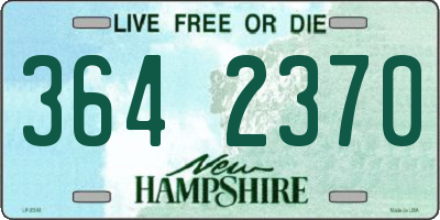 NH license plate 3642370