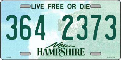 NH license plate 3642373