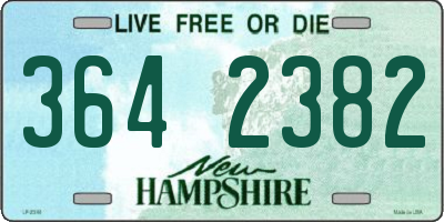 NH license plate 3642382