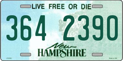 NH license plate 3642390