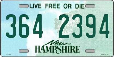 NH license plate 3642394
