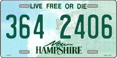 NH license plate 3642406