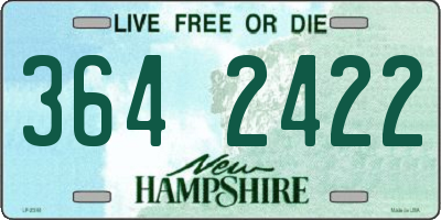 NH license plate 3642422