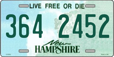 NH license plate 3642452
