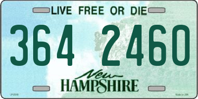 NH license plate 3642460