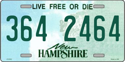 NH license plate 3642464