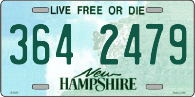 NH license plate 3642479