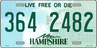 NH license plate 3642482