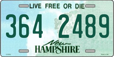 NH license plate 3642489