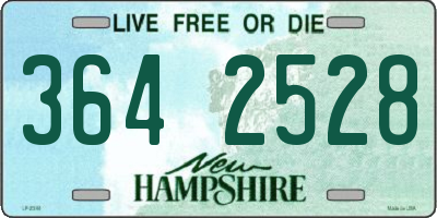 NH license plate 3642528