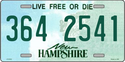 NH license plate 3642541