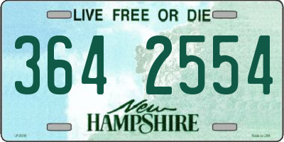 NH license plate 3642554
