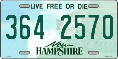 NH license plate 3642570