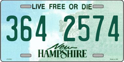 NH license plate 3642574