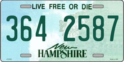 NH license plate 3642587