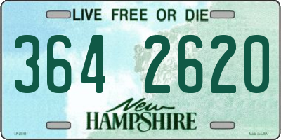 NH license plate 3642620