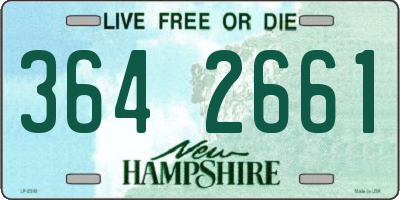 NH license plate 3642661