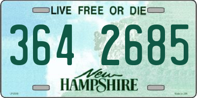 NH license plate 3642685