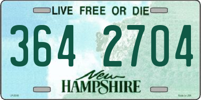 NH license plate 3642704
