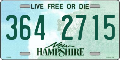 NH license plate 3642715