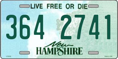 NH license plate 3642741