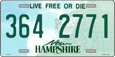 NH license plate 3642771