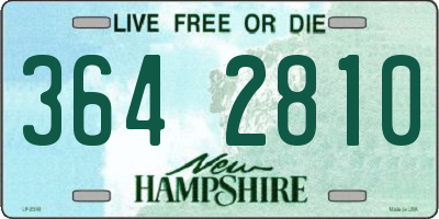 NH license plate 3642810
