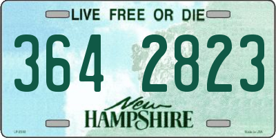 NH license plate 3642823