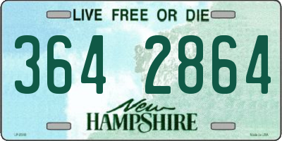 NH license plate 3642864