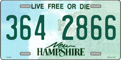 NH license plate 3642866