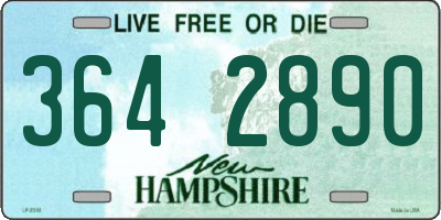 NH license plate 3642890