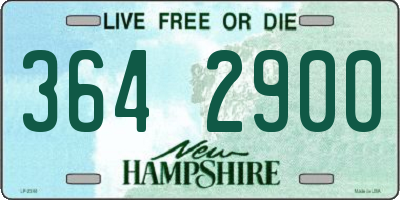 NH license plate 3642900
