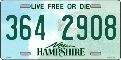 NH license plate 3642908