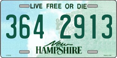 NH license plate 3642913