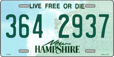 NH license plate 3642937