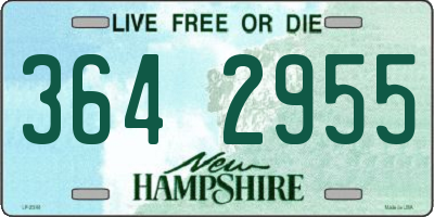 NH license plate 3642955