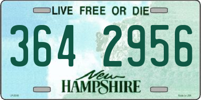 NH license plate 3642956