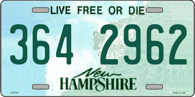 NH license plate 3642962