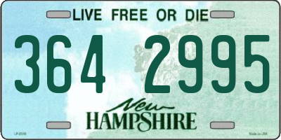 NH license plate 3642995