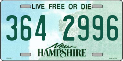 NH license plate 3642996