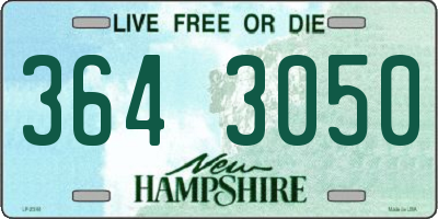 NH license plate 3643050