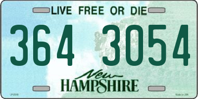 NH license plate 3643054