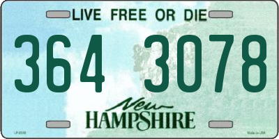 NH license plate 3643078