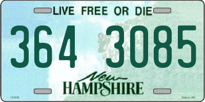 NH license plate 3643085